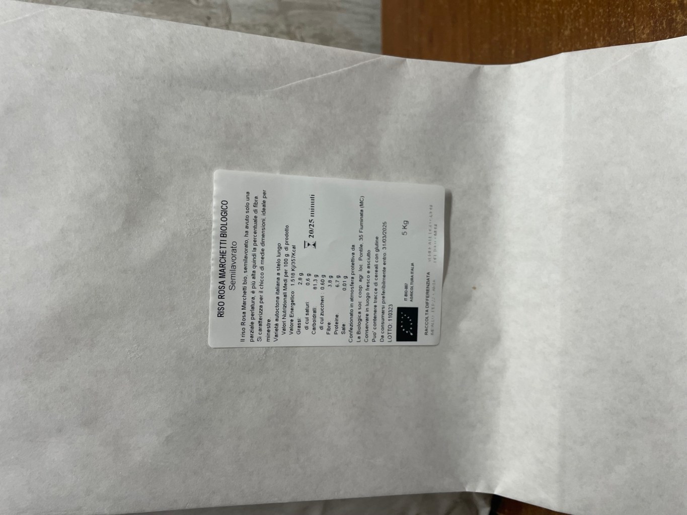 Riso Rosa Marchetti Biologico Semilavorato